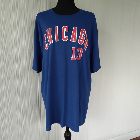 New XL Chicago Cubs Baseball  Castro #13 Shirt Genuine MLB  LIC#  Merch.  Cotton - Picture 2 of 14